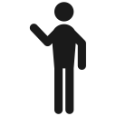 communicsation, hanging, hi, human, man, talk svg vector icon