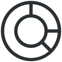 analytics, chart, graph, pie svg vector icon