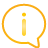 balloon, basic, information, yellow icon