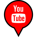 logo, pin, youtube svg vector icon