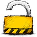 lock, padlock, unlocked icon