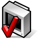 check, monitor, screen icon