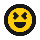 emoji, giddy, happy, joy, playful svg vector icon