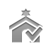 synagogue,checkmark icon