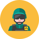 3, soldier svg vector icon