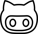 brand, github, logo, network, social svg vector icon