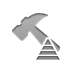 technical,hammer,pyramid icon