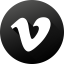 black white, circle, high quality, long shadow, social, social media, vimeo svg vector icon