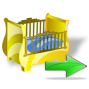 cradle,next,forward,right,yes,arrow,correct,ok icon
