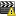 clapperboard,exclamation,warning,alert,wrong,error icon