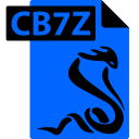 cb7z, comic book, file, format, sumatrapdf svg vector icon