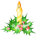 candle, christmas icon