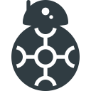bb8, droid, movie, robot, star, wars svg vector icon