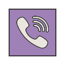call, contact, logo, media, message, social, viber svg vector icon