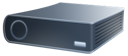 bleu, disk, hard icon