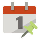 calendar,push,pin icon