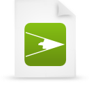 document, file, green, paper icon