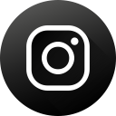 black white, circle, high quality, instagram, long shadow, social, social media svg vector icon