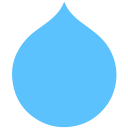 drupal, internet, technology svg vector icon