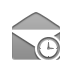 envelope,open,clock icon