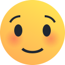 blush, emoji, emot, reaction, shy, smile svg vector icon