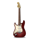 stratocaster,guitar,red icon