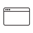 application, window svg vector icon