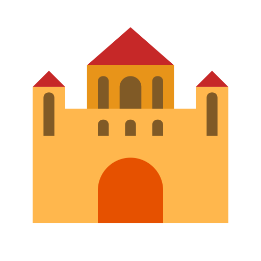 Monastery svg vector icon