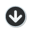 down, navigation, sticker icon