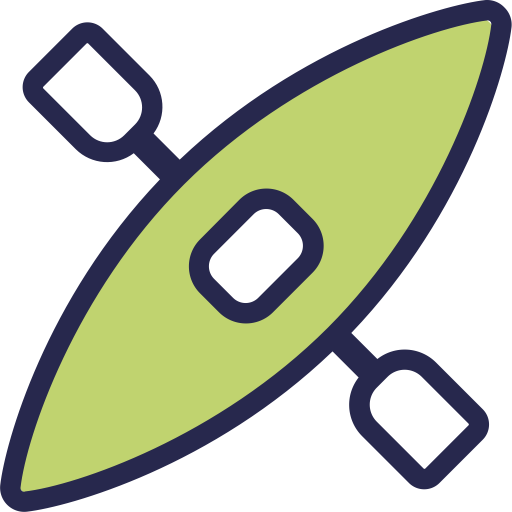 Canoeing svg vector icon