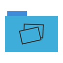 blue, folder, images, my pictures, photographs, photos, pictures icon