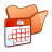 folder,orange,scheduled,task icon