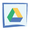 google drive, media, social svg vector icon