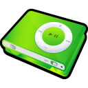 ipod,shuffle,green icon