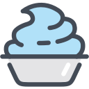 cup, cupcake, dessertice cream, yogurt svg vector icon