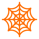 halloween, horror, spider, web svg vector icon