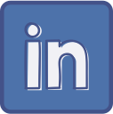 linkedin, metro, outline svg vector icon