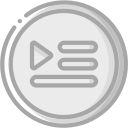 audio, media, media player, music, playlist, video player svg vector icon