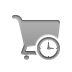 shopping,cart,clock icon