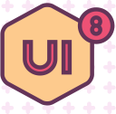 brand, logo, network, social, ui8 svg vector icon