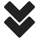 arrow, bottom, bt, double, move, navigation svg vector icon