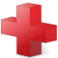 red,cross icon