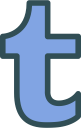 brand, logo, network, social, tumblr svg vector icon