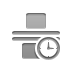 space,evenly,vertical,clock icon