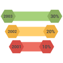 arrow, bar, graph, growth svg vector icon