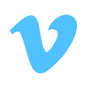 video, vimeo svg vector icon