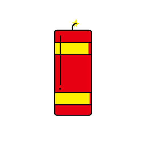 Firecrackers svg vector icon