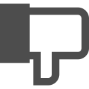 dislike, interface, thumbs, thumbs down, ui svg vector icon