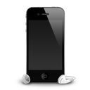 4g, apple, headphones, iphone, mobile, samrtphone icon