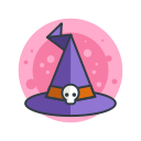costume, halloween, hat, magic, scary, spooky, witch svg vector icon